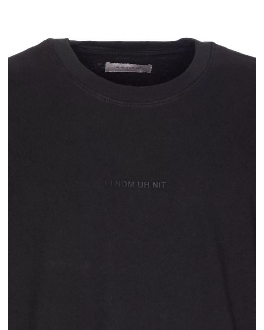 Ih Nom Uh Nit Blue Cotton Logo T-Shirt for men