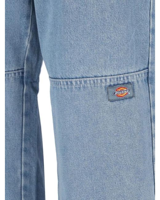 Dickies Blue Straight-Leg Trousers for men