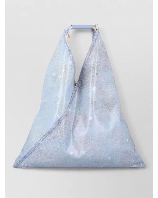 MM6 by Maison Margiela Blue Japan Inspiration Tote Bag Dual Handles