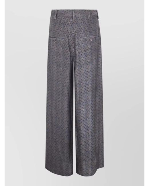 Uma Wang Gray Wide-Leg Trousers
