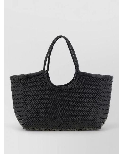 Dragon Diffusion Black Nantucket Big Leather Beach Bag