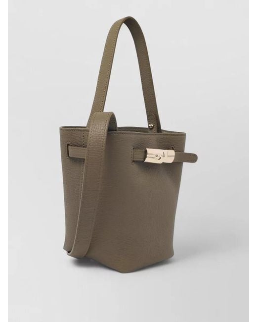 Longchamp Natural Le Smart Flow Leather Tote Bag