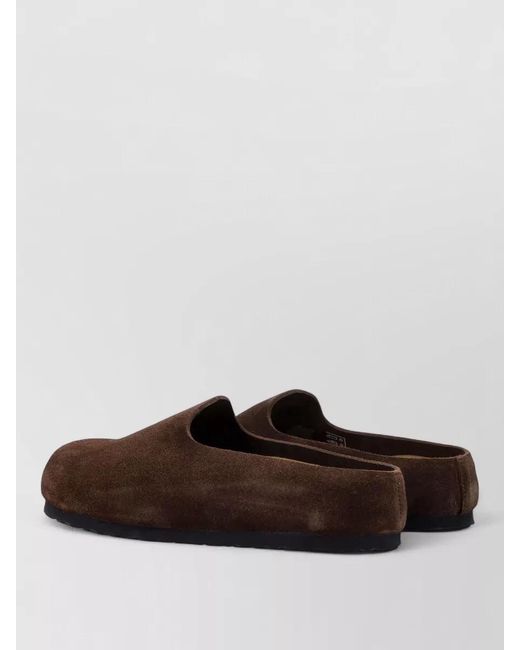 Birkenstock Brown Leather Clogs