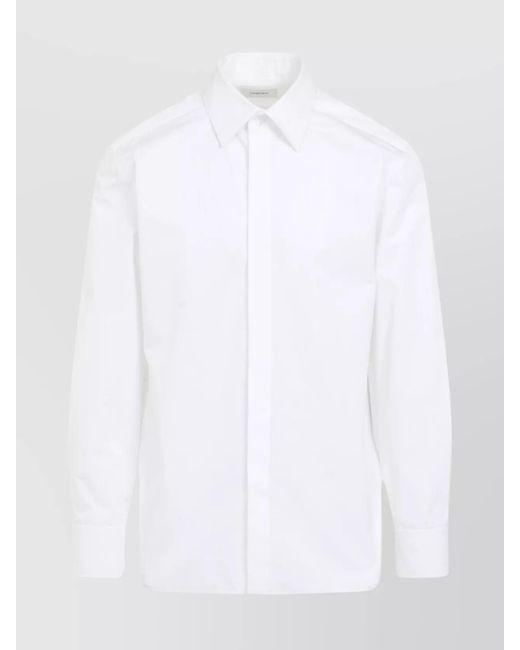Saint Laurent White Cotton Classic Shirt for men