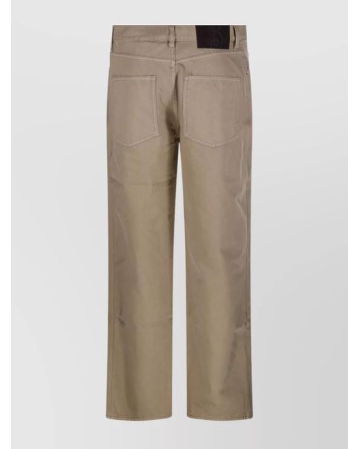 Burberry Natural Cotton Wide-Leg Trousers for men