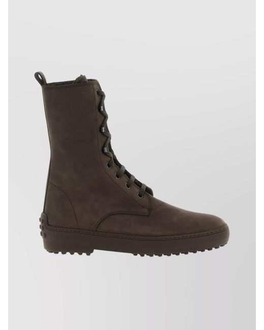 Tod's Brown Winter Gommino Ankle Boots