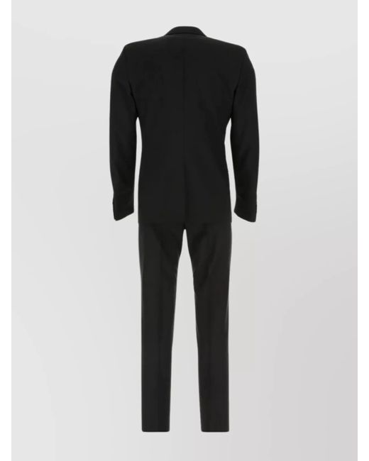 Prada Black Virgin Wool Mohair Single-Breasted Suit for men