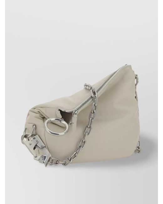 Burberry Natural Knight Small Lamb Leather Shoulder Bag