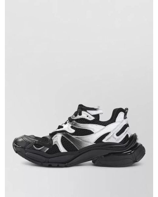 Balenciaga Black Runner 2 Mesh Sneakers Rubber Sole for men