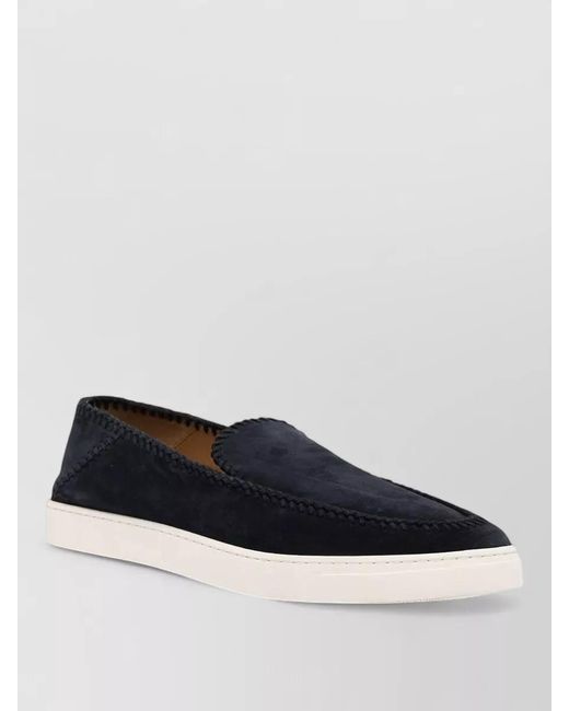 Giorgio Armani White Leather Slip-On Loafers for men