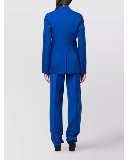 Off-White c/o Virgil Abloh Blue Polyester Single-Breasted Blazer