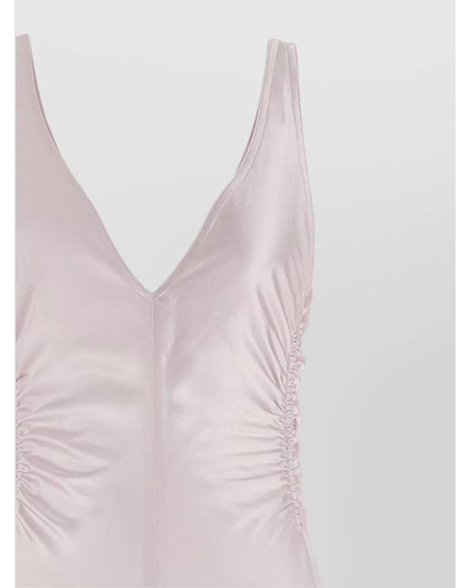Sportmax Pink Polyester Katia Midi Dress