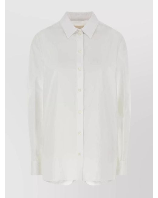 Givenchy White Oversized Cotton Poplin Shirt for men