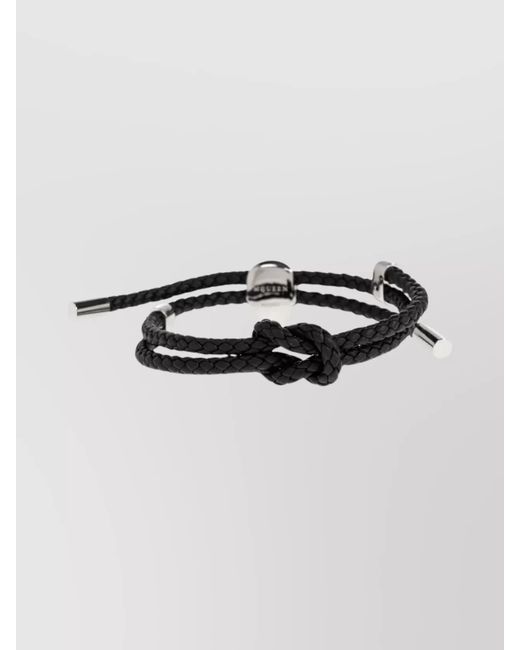 McQueen Multicolor Leather Skull Bracelet for men