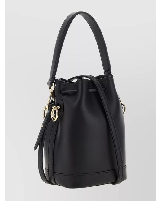 Fendi Black Mon Tresor Mini Leather Bucket Bag