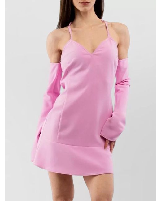 Moschino Pink Printed Mini Dress