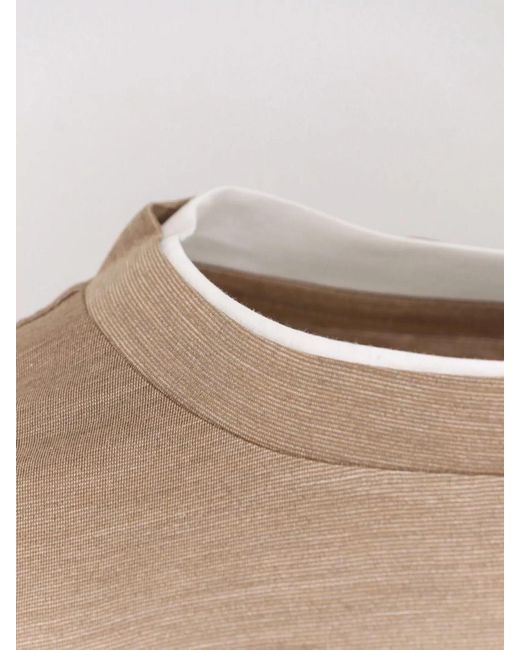 Boss Natural Silk And Cotton Short Sleeve T-Shirt for men