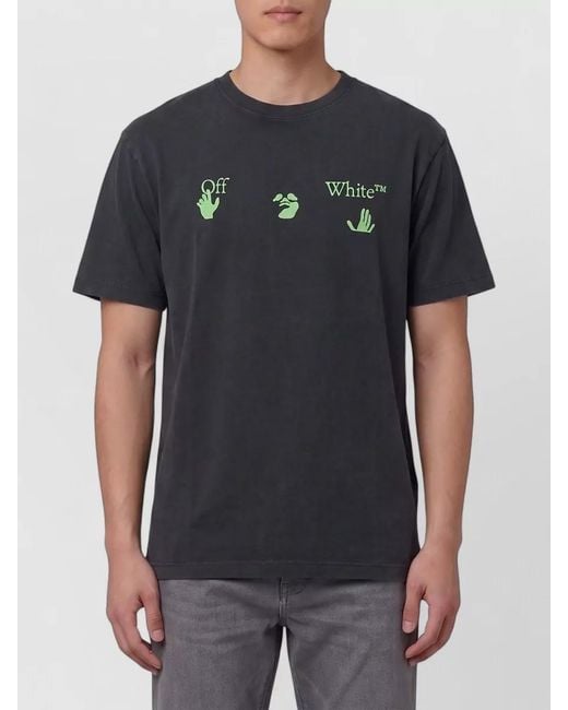 Off-White c/o Virgil Abloh Black Arrow Logo Skate Vintage Effect T Shirt for men