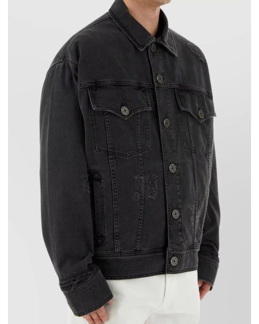 Balmain Black Denim Regular-Fit Jacket for men