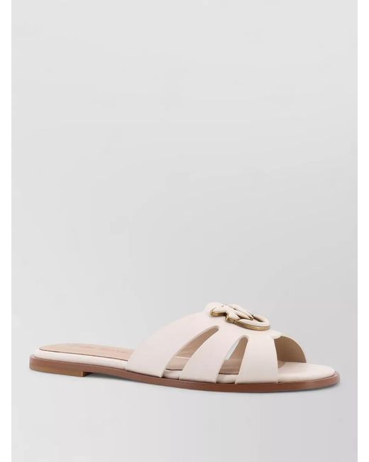 Pinko Multicolor Leather Slides