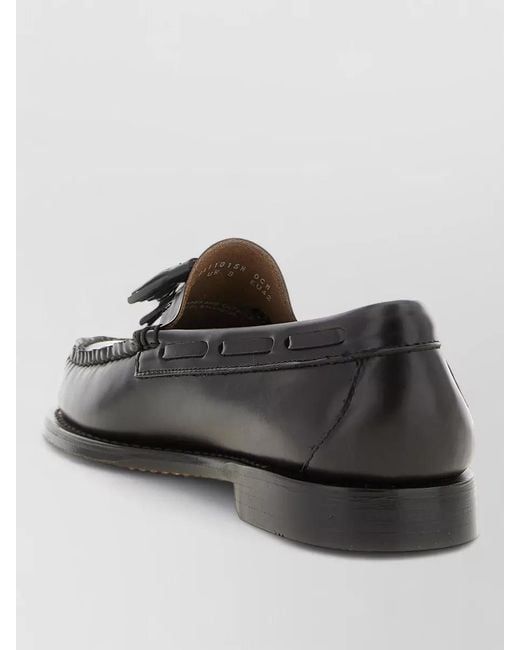 G.H.BASS Gray Weejuns Larkin Tassel Leather Moccasin Loafers for men