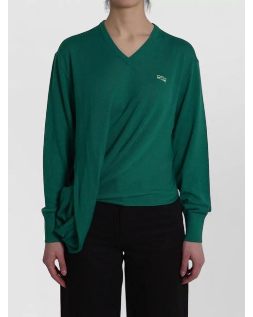 Loewe Green Wool Sweater