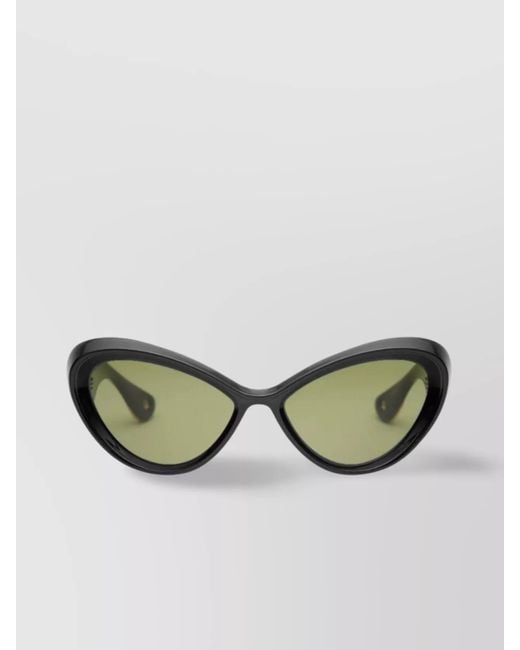 Jean Paul Gaultier Green Acetate Cat-Eye Sunglasses