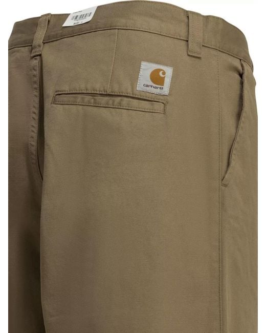 Carhartt Green Straight-Leg Chino Trousers for men