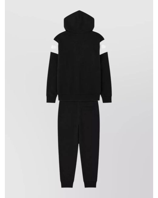 Boss Black Panel Pants Drawstring Waist Elastic Cuffs for men
