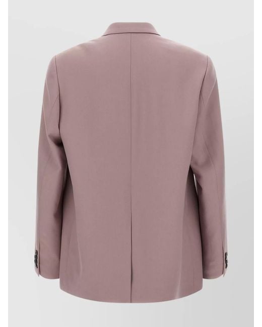 Dries Van Noten Pink Wool Blazer for men