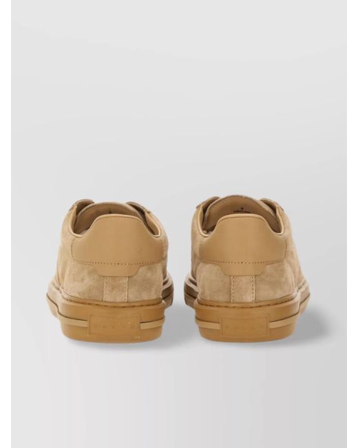 Hogan Natural Suede Leather Low-Top Sneakers for men