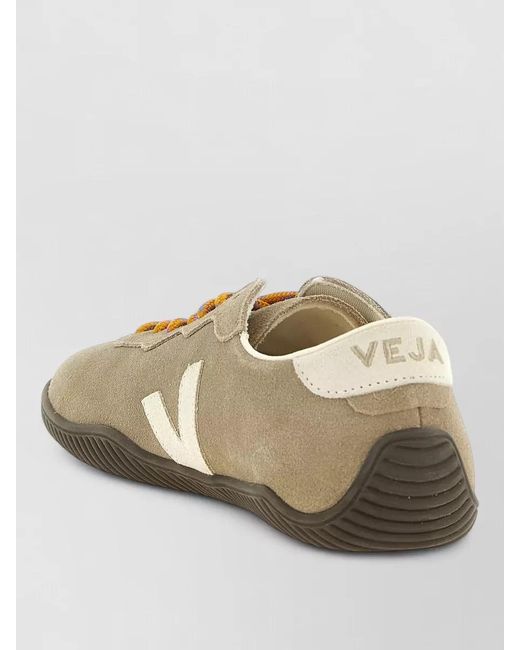 Veja Natural Leather Lace-Up Sneakers for men