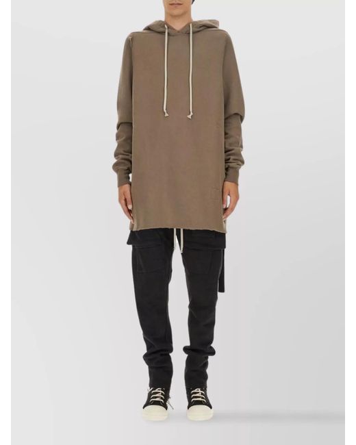Rick Owens Natural Oversized Hoodie for men