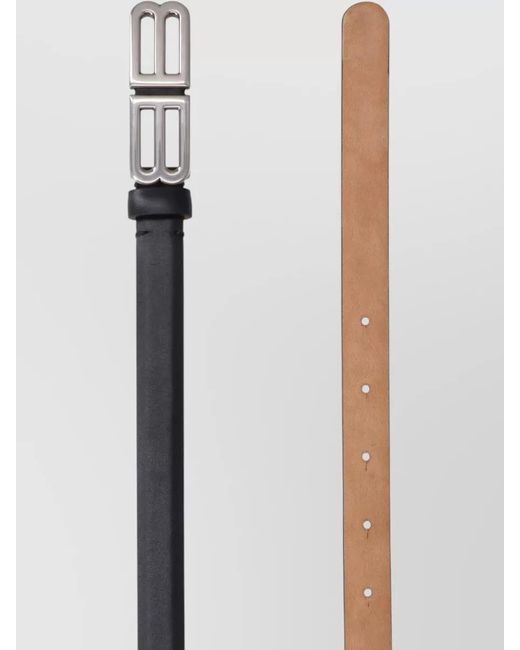 Balenciaga White Leather Belt for men