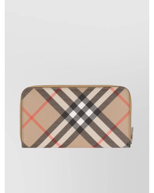 Burberry Natural Coated Canvas Wallet for men