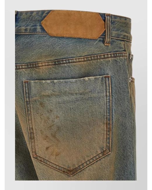 Jacquemus Green De Nimes Berger Straight Leg Jeans for men