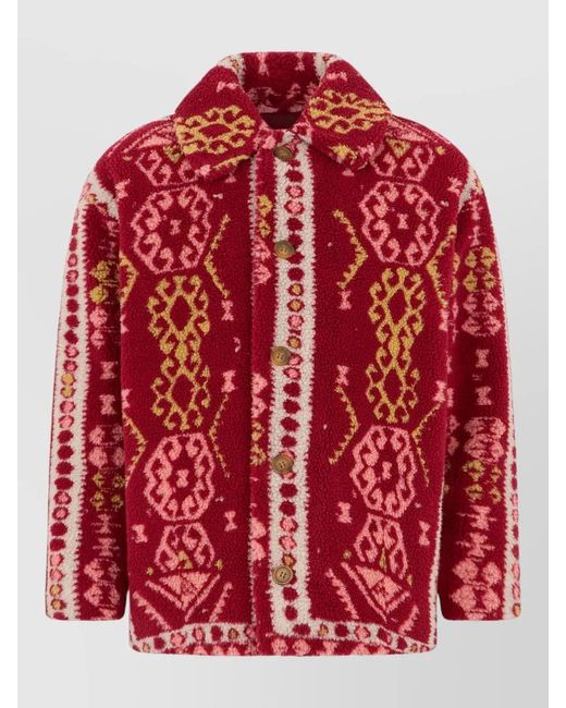 Mother Red Fleece Jacket