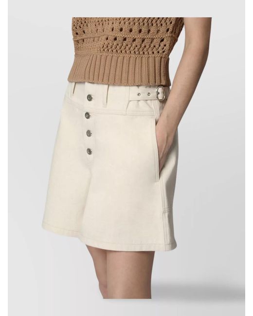 Jil Sander Natural Denim Shorts