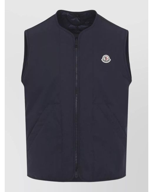 Moncler Blue Roquille Shirt Jacket Adjustable Waistband for men