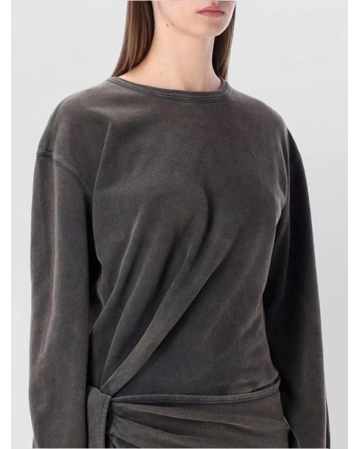 Isabel Marant Black Marant Étoile Zae Cotton Mini Sweatshirt Dress