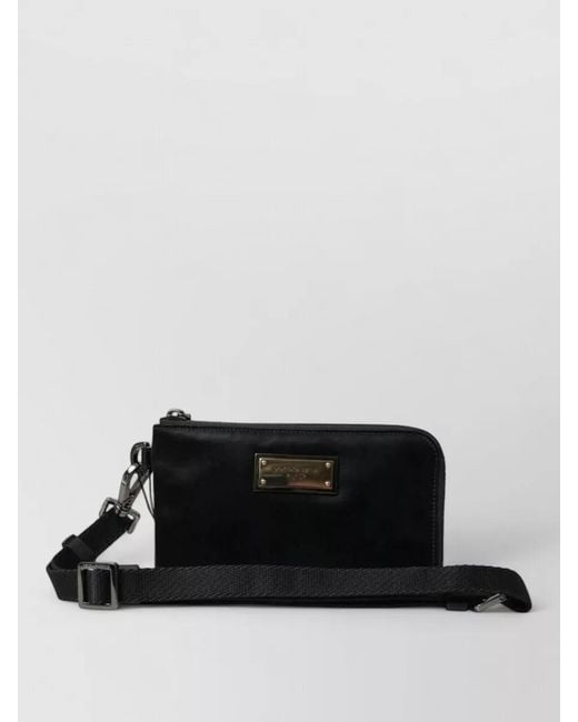 Dolce & Gabbana Black Sicily Nylon Belt Bag