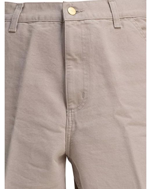 Carhartt White Organic Cotton Cargo Shorts for men