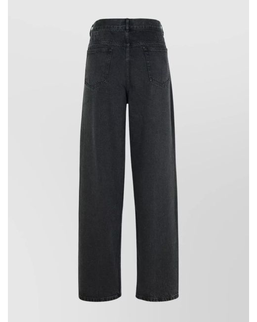 A.P.C. Black Denim Wide-Leg Jeans for men