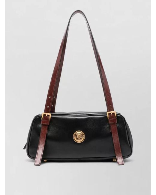 Versace Black Tag Small Bowling Bag