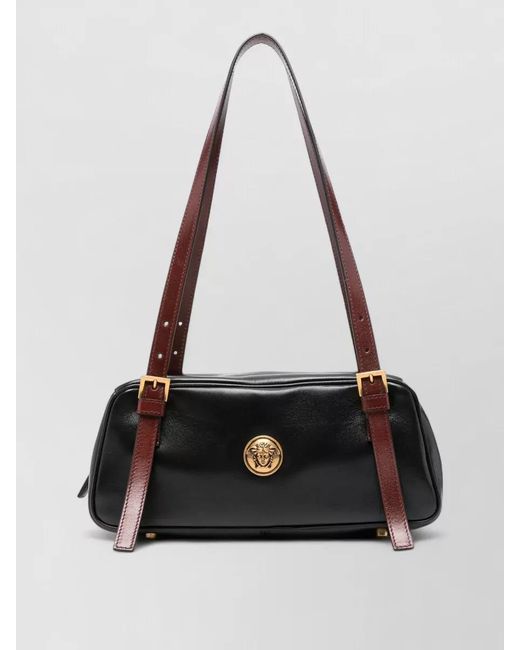 Versace Black Tag Small Bowling Bag