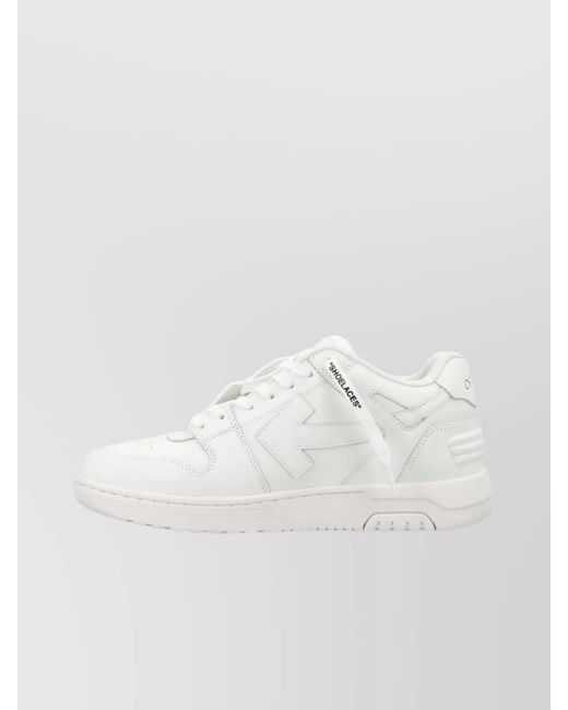 Off-White c/o Virgil Abloh White Leather Low-Top Sneakers for men