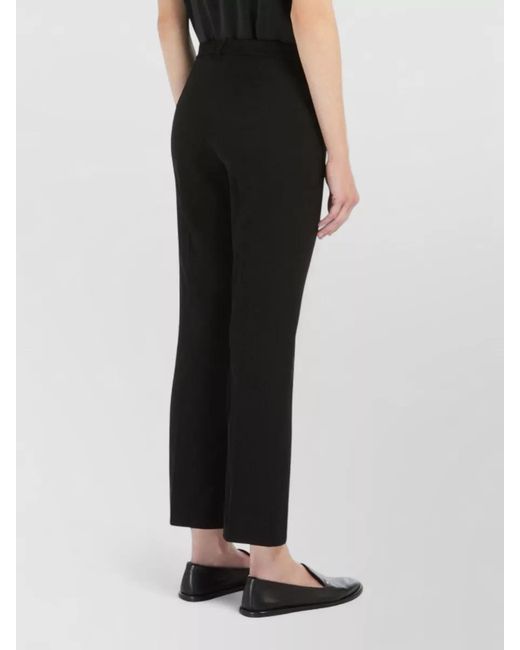Max Mara Blue Tailored Pants Umanita Front Crease Detail