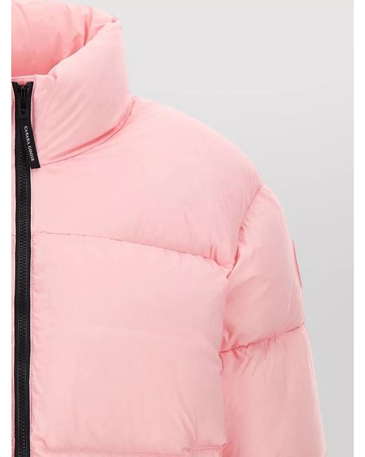 Canada Goose Pink Down Cropped Puffer Jacket