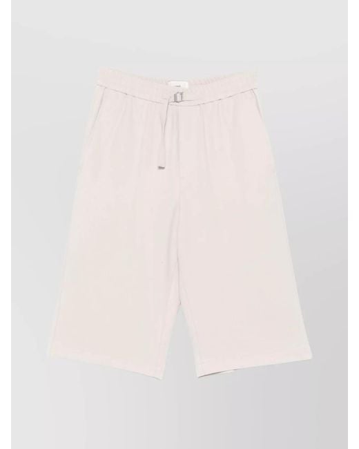 AMI Pink Cotton Tailored Bermuda Shorts for men