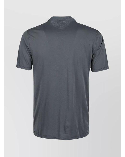 Hartford Blue Cotton Polo Shirt for men
